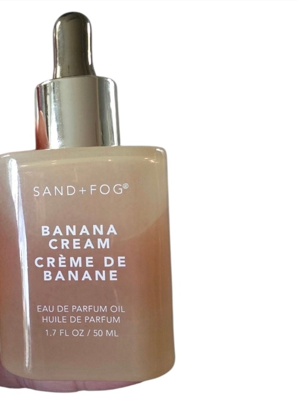 Sand + Fog Banana Cream Perfume Oil Dropper 50 Ml NO ALCOHOL IN IT